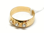 Pantvaror, Ring, 14K med stenar Ø19 2,2g, i auktion: Pant – Tisdag 22 november 2011