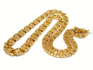 Pantvaror, Halskedja, 18K doserad Bismarck 45cm 28,5g, i auktion: Pant – Tisdag 22 november 2011