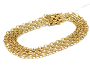 Pantvaror, Armband, 18K X-länk skadat 17,7g, i auktion: Pant – Tisdag 22 november 2011