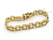 Pantvaror, Armband,  X-länk 19,5cm 14K 39,3g, i auktion: Pant – Tisdag 22 november 2011