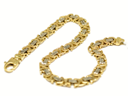 Pantvaror, Armband, tvåfärgat 21cm 18K 23,8g, i auktion: Pant – Tisdag 22 november 2011