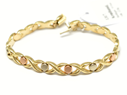 Pantvaror, Armband, flerfärgat  19,5cm 14K 12,8g, i auktion: Pant – Tisdag 22 november 2011