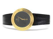 Pantvaror - Herrur,  Michel Herbelin quartz datum doublé sn 685  läderband i box - View 1