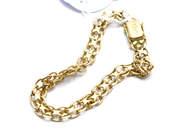 Pantvaror, Armband X-länk 18K 19,5cm 13,6g, i auktion: Pant – Tisdag 31 juli 2012