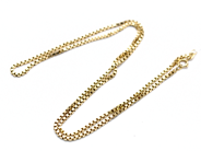 Pantvaror - Halskedja Venezia skadade länkar 18K 52cm 12,6g - View 1