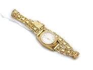 Pantvaror, Damur Seiko double manuell med X-länkarmband med stav 18K ca 9g  brv15,8g, i auktion: Pant – Tisdag 31 juli 2012