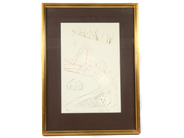 Pantvaror, Salvador Dali 1904-1989 Grafik torrnål Fallen Tristan nr 74/125 43x29cm, i auktion: Pant – Tisdag 31 juli 2012