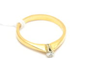 Pantvaror, Ring 18K med diamant ca0,05ct Ø171/2 2,9g, i auktion: Pant – Tisdag 31 juli 2012