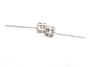 Pantvaror, Örhängen 1 par 18K vitguld med diamanter 12xca0,005ct  2xca0,01ct stoppers saknas 0,7g, i auktion: Pant – Tisdag 31 juli 2012