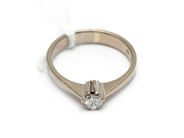 Pantvaror, Ring vitguld med diamant ca0,22ct enligt gravyr 18K Ø17 1/2 3,6g, i auktion: Pant – Tisdag 31 juli 2012