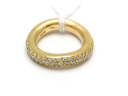 Pantvaror, Ring med diamanter 40xca0,01ct 21xca0,02ct 18K Ø15 3/4 12,2g, i auktion: Pant – Tisdag 31 juli 2012