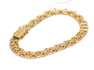 Pantvaror, Armband X-länk 18K 19cm 14g, i auktion: Pant – Tisdag 31 juli 2012