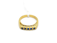 Pantvaror, Ring med stenar 18K Ø15 2,6g, i auktion: Pant – Tisdag 31 juli 2012