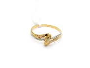 Pantvaror, Ring tvåfärgad med diamanter 23xca0,005ct 18K Ø18 1,6g, i auktion: Pant – Tisdag 31 juli 2012