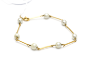 Pantvaror - Armband med pärlor 18K 18cm 4g - View 1