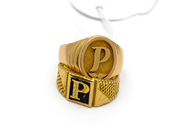 Pantvaror, Parti guld, skadat med monogram ca21K 19,4g, i auktion: Pant – Tisdag 31 juli 2012