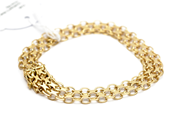 Pantvaror, Armband X-länk 18K 21cm 18g, i auktion: Pant – Tisdag 31 juli 2012