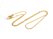 Pantvaror, Halskedja, Singapore 18K 42,5cm 1,7g, i auktion: Pant – Tisdag 31 juli 2012