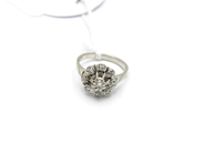 Pantvaror, Ring 18K vitguld med diamanter 1xca0,03 8xca0,01ct Ø15 3g, i auktion: Pant – Tisdag 31 juli 2012