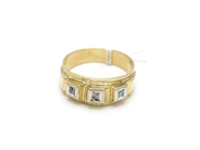 Pantvaror, Ring 14K med diamanter 3xca0,03ct Ø21¾ 8,5g, i auktion: Pant – Tisdag 31 juli 2012