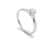 Smycken - ENSTENSRING, 18K vitguld med briljant 0,35 ct - View 1