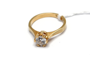 Smycken, Ring 18K med sten Ø17½ 4,1g, i auktion: Pant – Tisdag 5 november 2013
