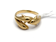 Smycken, Ring 18K 4,6g Ø16¼, delfiner, i auktion: Pant – Tisdag 5 november 2013